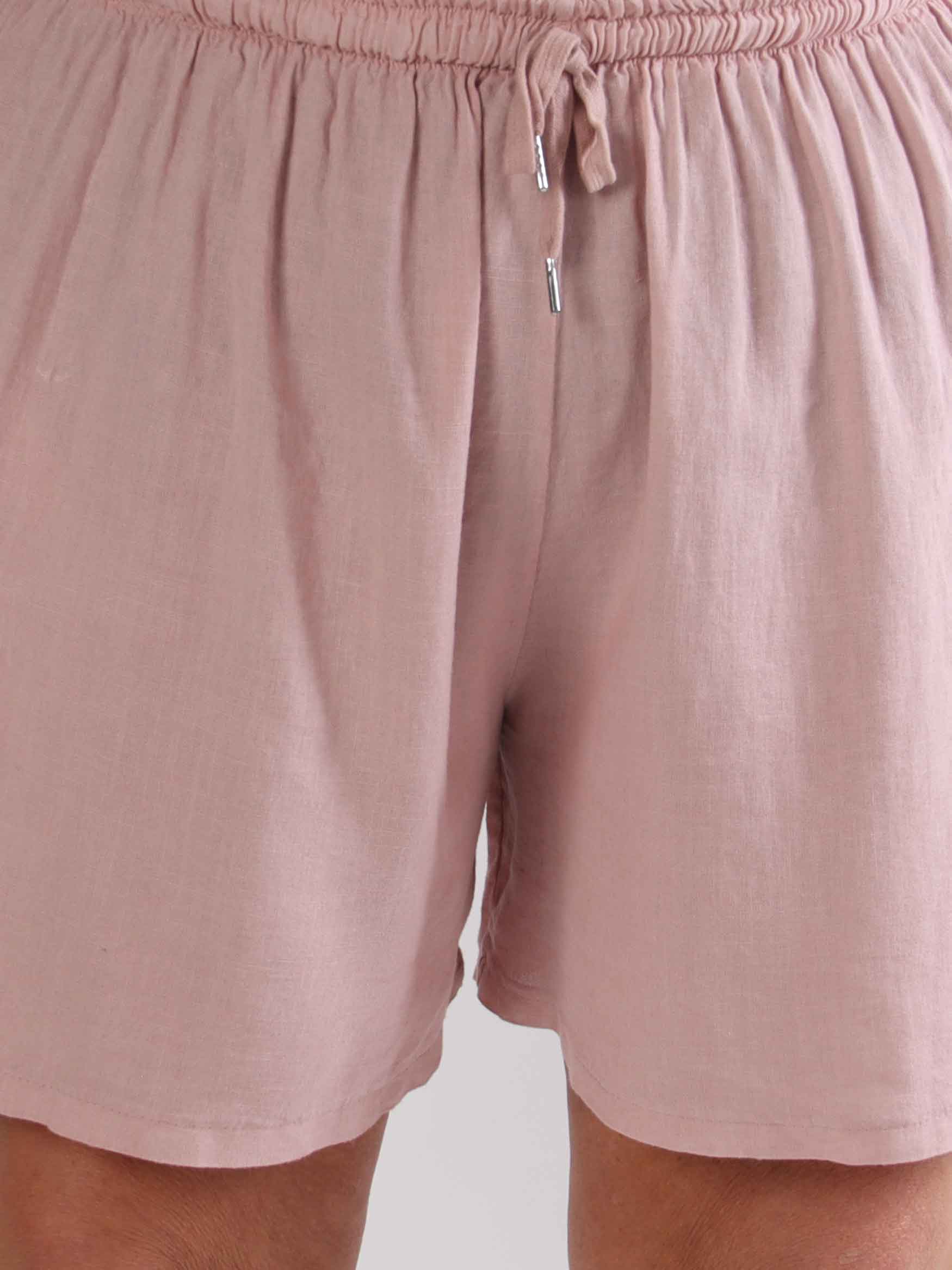 Clara Shorts - Lätta shorts i viskos och linne